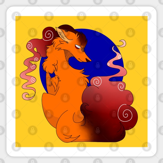 Ethereal Fox Spirit Sticker by The PortalStar Store